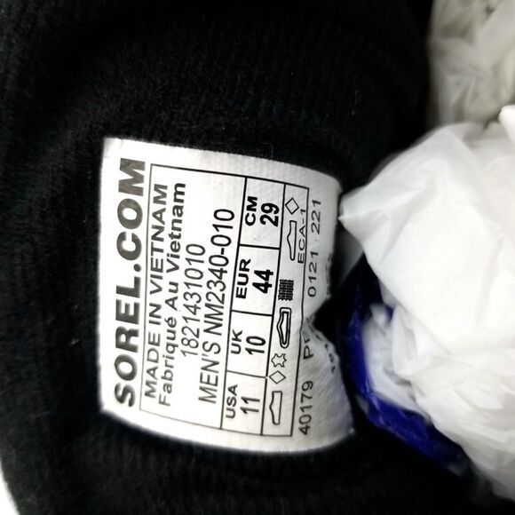 Sorel Cheyanne II Short Nylon Waterproof Duck Boot Black 11 Winter Rain Gorpcore - Picture 7 of 8